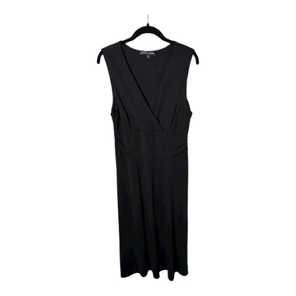 Chris McLaughlin Black Wrap Midi Dress 14